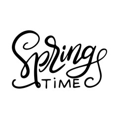 Easter hand written phrase. Modern brush calligraphy. Vector isolated illustration on white background