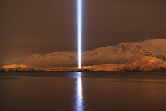 Imagine Peace Tower, Iceland.