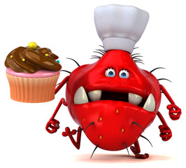 Fun germ - 3D Illustration