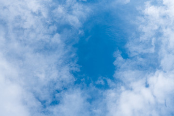 Clouds with blue sky background