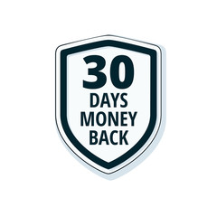 Fototapeta premium 30 Days Money Back Shield illustration