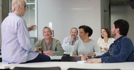 Mature students on adult education course - Powered by Adobe