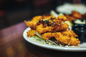 beer snacks served in the restaurant