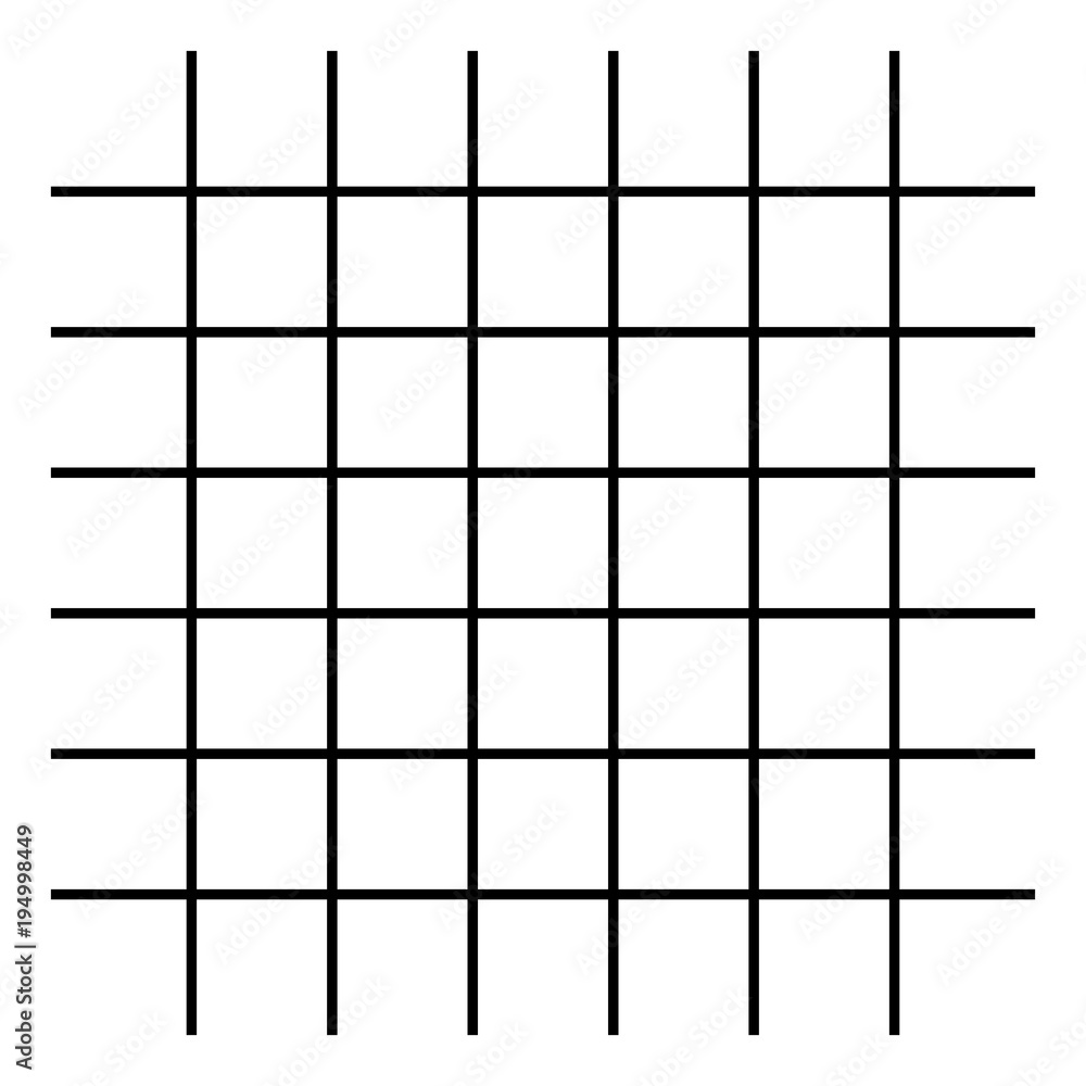 Poster Grid, mesh, intersecting lines isolated on white