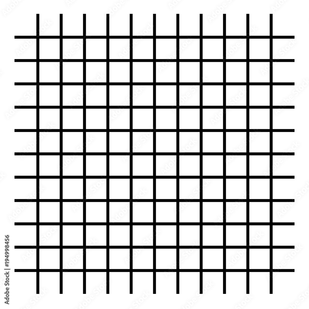 Aufkleber grid, mesh, intersecting lines isolated on white