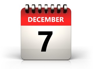 3d 7 december calendar