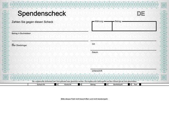 Scheck Ornament - gr&uuml;n