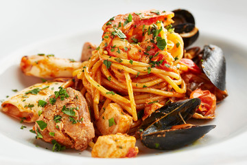 Spaghetti mit Meeresfrüchten