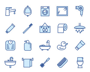 Bathing Vector Icon Set