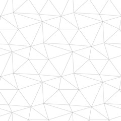 Fototapeta premium Wieloboczny jasnoszary ornament geometryczny. Wzór