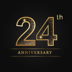 anniversary,aniversary,  twenty-four years anniversary celebration logotype. 24th anniversary logo.  twenty-four years.