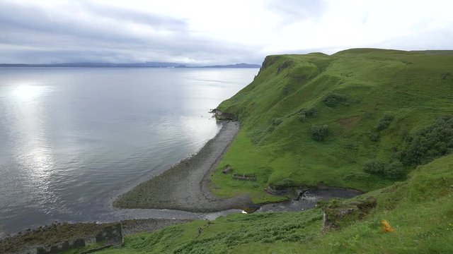 A river flowing into the sea