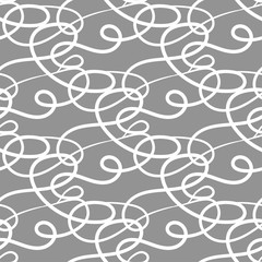 Abstract seamless pattern. Gray and white background for textile and fabrics