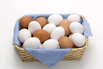 カゴに入った沢山の卵