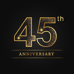anniversary,aniversary, forty-five years anniversary celebration logotype. 45th anniversary logo. forty-five  years.