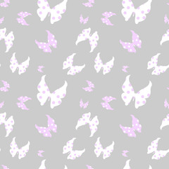 seamless butterfly pattern vector illustration