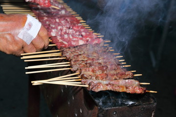 arrosticini carne alla griglia