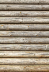 runde braune Holzalken, Hintergrund, Textur