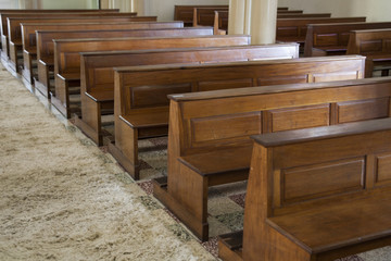 church bench