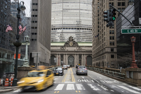 The exterior of Grand Central Station - Powered by Adobe