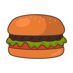 fast food flat icon
