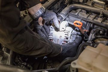 Fixing motor, taking alternator off