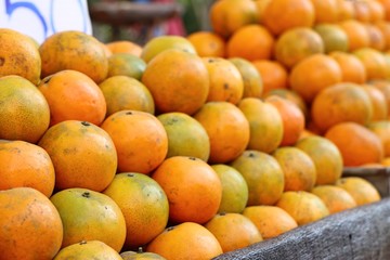 orange fruit at street food
