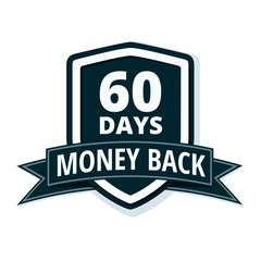 60 Days Money Back Shield illustration