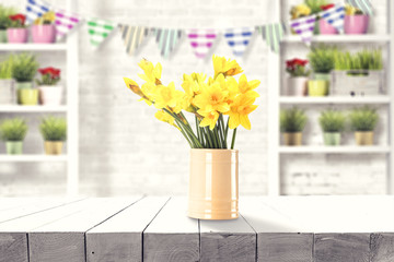 Table background of free space for your decoration 