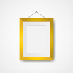 Multiple many small picture and photo frames on white wall