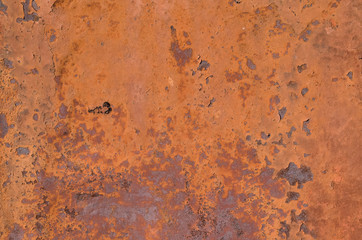 The Texture Of The Old Rusty Metal Plate