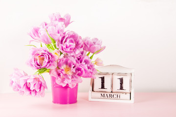 Wooden Block with Mothers Day Date, 11 March