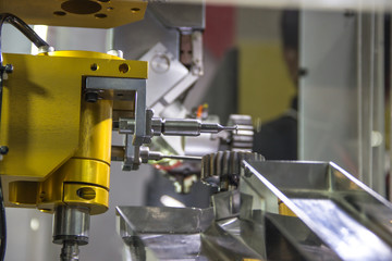 Industrial robot working in factory,Industry 4.0 Robot concept .