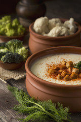 Cauliflower cream soup