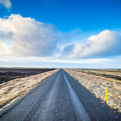 Empty road in Iceland