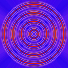 Spinning red circles background