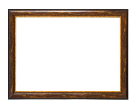 wooden empty frame