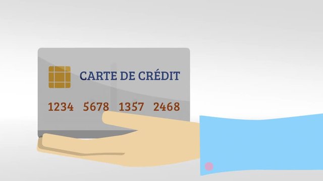 carte de cr&eacute;dit main homme