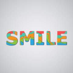 Colorful word, vector illustration