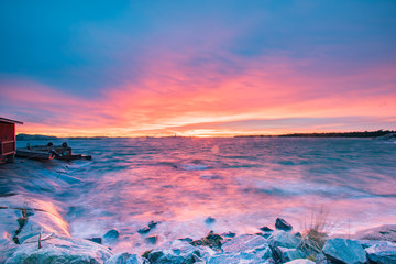 Sunset colors on the Sky