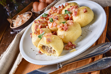 Pyzy are a type of polish dumpling