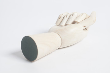 Wooden robot hand