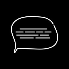 Chat icon. Speech bubble