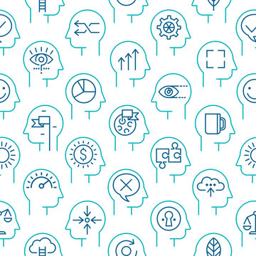 Mind Process Vector icon pattern 2