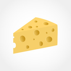 Cheese. Vector illustration