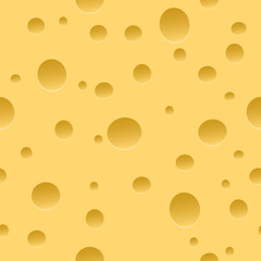 Seamless cheese pattern. Vector illustration