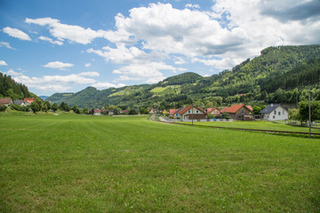 Fototapeta na wymiar Tal von Übelbach in der Steiermark