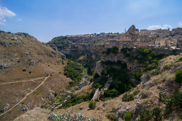 Fototapeta na wymiar Matera panorama