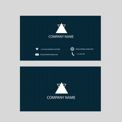 Creative and Clean Modern Business Card Template. Flat Design Vector Illustration. Stationery Design