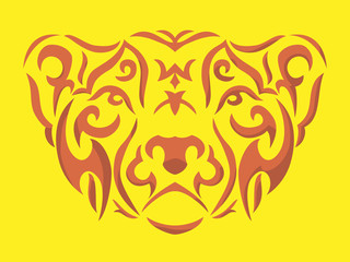 Tribal gepard illustration